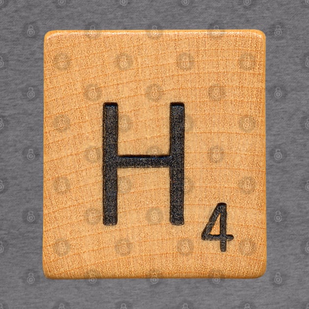 Scrabble Letter 'H' by RandomGoodness